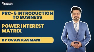 PRC5 Introduction to Business  Power Interest Matrix By Ovais Kasmani [upl. by Mosnar]