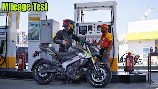 Bajaj Pulsar NS400 Full Tank MileageTest  Better than R15 [upl. by Amliw]