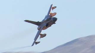 Mach Loop Operation Granby desert camo Tornado GR4 low fly [upl. by Janek]