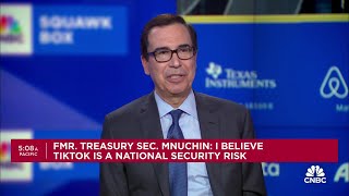 Former Treasury Secretary Mnuchin Im going to put together a group to buy TikTok [upl. by Dietsche]