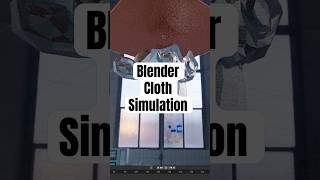 How to create a cloth simulation in Blender ✨ blender blender3d 3dtutorial [upl. by Ujawernalo]