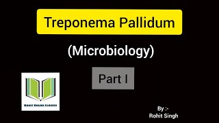 Treponema Pallidum Part I  Microbiology [upl. by Nylcoj]