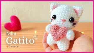 💗 Mini GATITO Amigurumi 🐱 Crochet Tutorial Paso a paso  Fácil 💕 EspEng [upl. by Alakim]