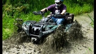 Yamaha Kodiak And Grizzly Find A Little Mud Near Contact Bay  June 30 2012 [upl. by Newo]