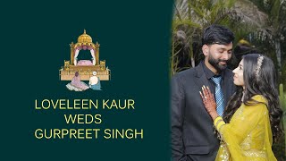 LIVE WEDDING CEREMONY OF LOVELEEN KAUR WEDS GURPREET SINGH  BARINDERA STUDIO [upl. by Agnimod]