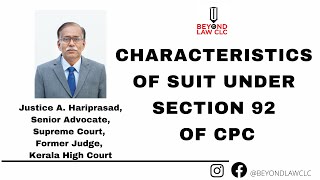 Characteristics of Suit under Section 92 of CPC [upl. by Thilda]