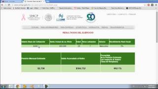 TABLA PRECALCULO DE PENSION LEY 97 EN WEB DE CONSAR [upl. by Atik]