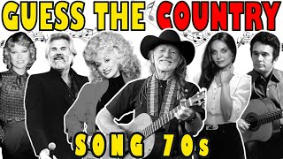 Guess the Song 70s Country  Music Quiz Challenge 🤠 [upl. by Drawets443]