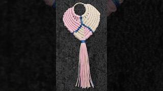 Брелок макраме Макраме пошаговая инструкция DIY handmade macrame keychain Macrame tutorial keychain [upl. by Telimay886]