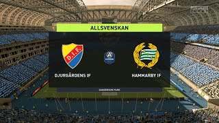 DJURGARDENS IF vs HAMMARBY IF I STOCKHOLM DERBY I FIFA 22 I PS4 GAMEPLAY [upl. by Folsom]