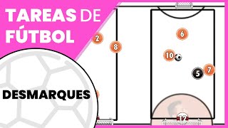 EJERCICIOS DE ENTRENAMIENTO DE FÚTBOL DESMARQUES entrena como un pro 💥 [upl. by Boccaj184]