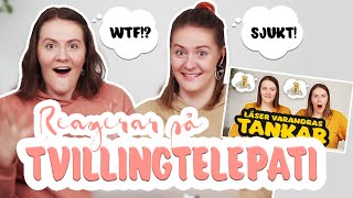 REAGERAR PÅ TVILLINGTELEPATI  Det sjukaste vi upplevt [upl. by Arammahs349]