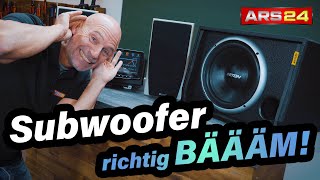 Subwoofer richtig einstellen So gehts  ARS24 [upl. by Ambrogino]