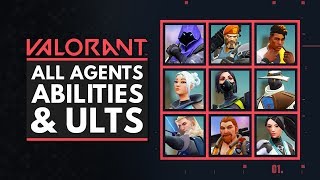 VALORANT  All Characters Abilities amp Ultimates [upl. by Encrata]