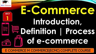 L1 ECommerce Introduction Definition  Process of ecommerce  ECMC Lectures in Hindi [upl. by Orsini]