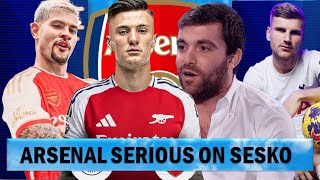 Arsenal Updated On Benjamin Seskos Transfer Development  Timo Werner Deal Close  Kim Minjae Hint [upl. by Hnacogn]