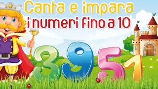 Canta e impara i numeri fino al 10  Canzoni per bambini MelaEducational [upl. by Copp]