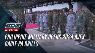 Philippine military opens 2024 AJEX DAGITPA drills  ANC [upl. by Kasey]