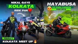 Finally vo din aa gaya 😍 Kolkata Ride ke liye Hayabusa ko full Carbon kar diya or Nikal gaye ❤️ [upl. by Nylia]