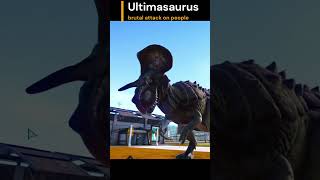 Ultimasaurus brutal attacks on people  Jurassic world evolution [upl. by Ellie]