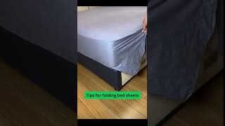 Tips for folding bed sheets shorts folding bedsheets lifetips tryit amazing diy incredible [upl. by Hatfield]