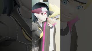 321 Muah meme  Boruto and Sarada shorts tiktok cute [upl. by Apoor472]