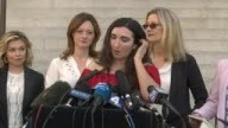 Weinstein accusers in LA express gratitude hope [upl. by Anid315]