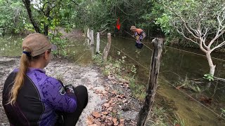 ENCONTRAMOS UM NOVO LUGAR DEPOIS MUITA CHUVA  pescaria [upl. by Oile433]