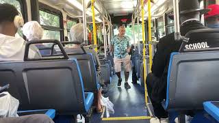 CTA On Board Riding 2006 New Flyer D40LF Bus 1182 on Route 97 Skokie to Howard CTA Station [upl. by Attenhoj]