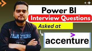 Accenture 9 Interview Questions you must know  Power BI 😲 [upl. by Ralaigh]