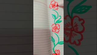 Assignment front page designflower drawing artwork artist covers page viralvideo yt ytshorts [upl. by Ear343]