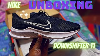 NIKE downshifter 11 unboxing better than downshifter 10 [upl. by Farnham]