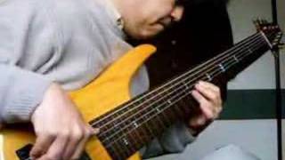 8string fretless Bass solo  Stardust [upl. by Nimref]