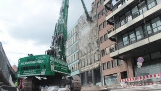 LIEBHERR 954C LONGFRONT ABBRUCHBAGGER Wilko Wagner Hamburg [upl. by Homere928]