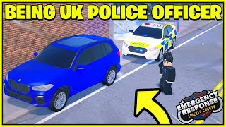 Becoming a POLICE OFFICER on the BIGGEST UK SERVER for ERLC Emergency Response Liberty County [upl. by Tadio]