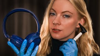 ASMR Ear Cleaning amp Headphone Hearing Test 🎧 Whisper Beep Test Ear to Ear Layered Sounds [upl. by Hsreh]