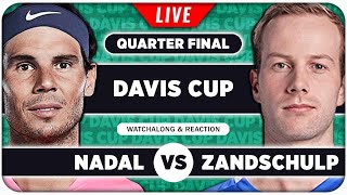 NADAL vs VAN DE ZANDSCHULP • Davis Cup 2024 QF • LIVE Tennis Watchalong Stream [upl. by Entwistle376]