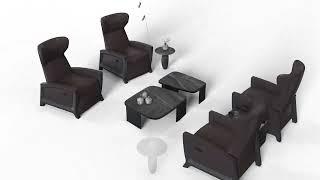 Svago Motion Mastery Lounge Chair Layouts [upl. by Atsirk]