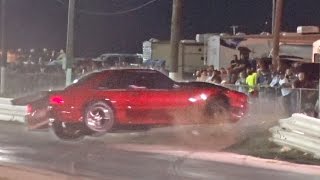 Mustang SMASHES Through Race Track Barrier [upl. by Andres]