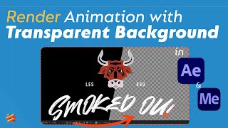 How to Export with transparent background  After Effects amp Media Encoder [upl. by Thad]