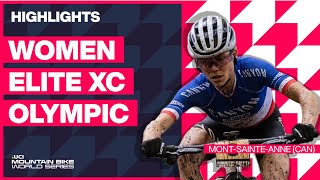 MontSainteAnne  Women Elite XCO Highlights  2023 UCI Mountain Bike World Cup [upl. by Iraj]