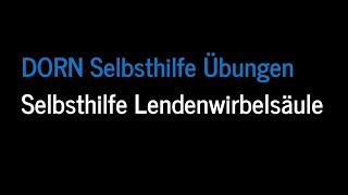 dorn selbsthilfe übungen lendenwirbel [upl. by Charleton]