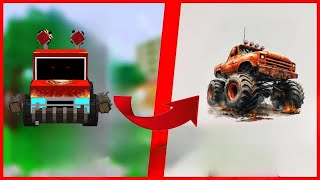 MİNECRAFT PARODİLERİ GERÇEK YÜZLERİ 😱 Canavar Kamyon Gerçek Hayat Minecraft Parodileri [upl. by Naziaf]