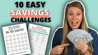 12 EASY Savings Challenges SAVE FROM 500 TO 100K [upl. by Groark]