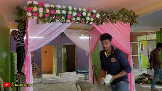 Mandap decoration  how to make mandap decoration for wedding [upl. by Eugenides]