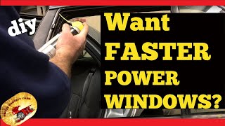 HOW TO Make Your Power Windows Move UP amp Down FasterU WONT BELIEVE YOUR EYES [upl. by Ellicec14]