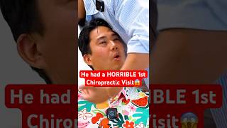 He had a HORRIBLE 1st Chiropractic Visit😱 emotional shorts backpain neckpain [upl. by Naerad]