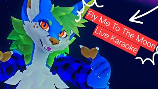 Fly Me To The Moon  Live Karaoke [upl. by Nyrhtakyram582]