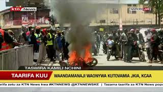 Vurugu laanza kushuhudiwa katikati ya jiji la Nairobi [upl. by Ahsietal912]