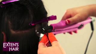 Tutorial  Extension de Cheveux à Chaud  Keratine [upl. by Veronica]